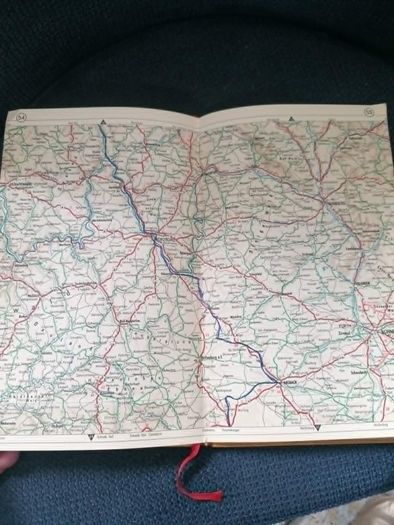 Vintage 1951 Shell Autoatlas Germany & 1951 ADAC Autobahn Map