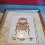 Xviii Century Style Chair Prints With Gold Frame. Image 5