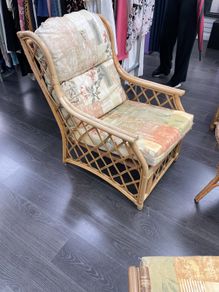 Wicker chairs and table