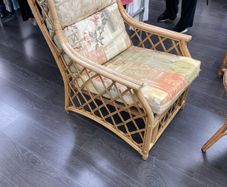 Wicker chairs and table