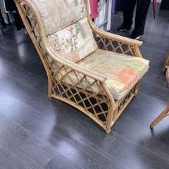 Wicker chairs and table