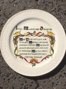 marriage plate donegal China free postage