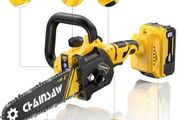 Mini Chainsaw Cordless 8 inch Compatible with Dewalt 18V 20V Battery, Brushless Auto Oiler, Portable Handheld Small Electric Chainsaw with Chain for Wood Cutting (No Battery)