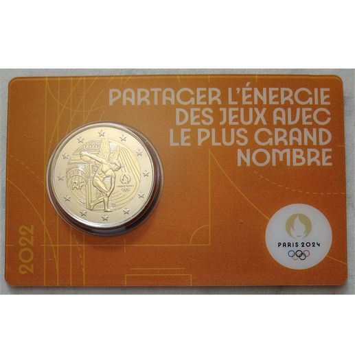 France 2 Euro Base Metals Brilliant Uncirculated Coin 2022 - Olympic Games Paris 2024 - 2 Euro Commemorative Coin