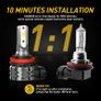 2pcs 4000lm H11 H8 H9 H16(jp) Led Fog Lamp Canbus H16jp 9005 Hb3 9006 Hb4 Led For Bmw Vw Benz Audi A3 8p A4 B8 B6 A6 C6 C7 Bmw E60 E90 Image 2