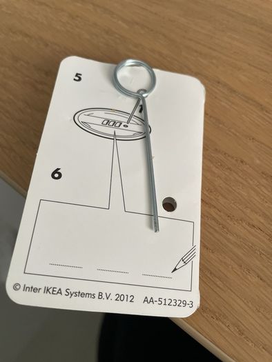 Galant lock reset tool for the ikea filing cabinet