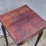 Antique-style single-drawer wooden side table Image 2