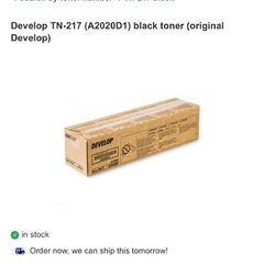 Develop TN-217 (A2020D1) black toner (original Develop)