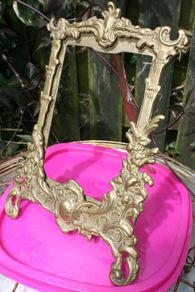Photo Frame Vintage Brass Rectangular Decorative Desk Picture Holder