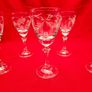 Vintage Duiske Handcut Crystal sherry/liquor stemmed glasses Image 8
