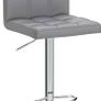 NEW SALE | Bar Stools (2/Set) Adjustable Bar Chairs Breakfast Dining Stools for Kitchen Island Counter PU Leather Double Stitching Square Back with decoration Image 3