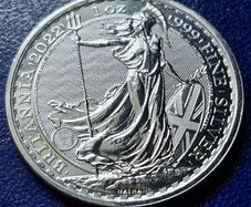 1 oz Silver Britannia 2022 .999 Coin
