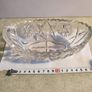 Bohemin Crystal Small Ovel Boat Dish. Image 2