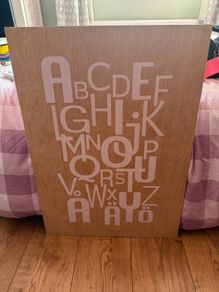 Wooden wall hanging
