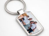 Personalised Rectangular Metal Photo Keyring