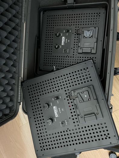 Fovitec StudioPRO - 2x Continuous Lighting 600 LED Daylight for Photography/Videography