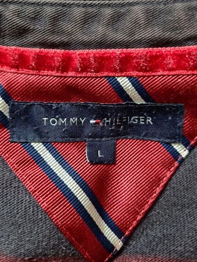 Tommy hilfiger rugby polo Size large Pit to pit 22" stripe cotton number 5 in excellent condition