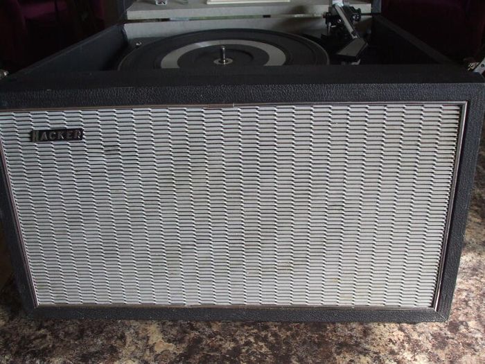 Hacker vintage Record Player GP42, Refurbished