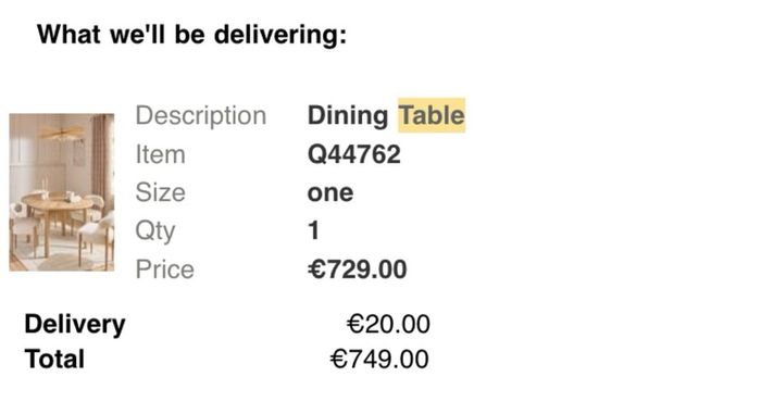 Round Dining Table -BRAND NEW-