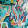 Original abstract painting Geometric painting Image 9
