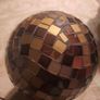 unusual glass mosaic table lamp Image 3