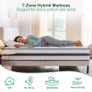 Small Double Mattress, Hybrid Memory Foam and Spring Mattress, Zonal Support Image 4