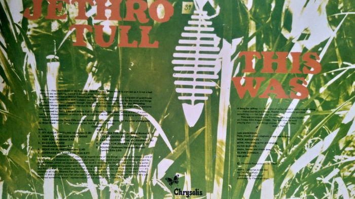 Lp.Jethro Tull ''This Was''. Chrysalis Rec. Excellent cond.Mid 70's