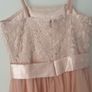 LAONA Blush Pink/Peach Lace Party Dress with Satin Bow - Size 36 Image 10