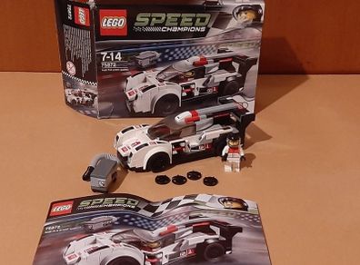 LEGO Speed Champions 75872 Audi R18 e-tron quattro.  Used and discontinued set from 2016. Good condition.