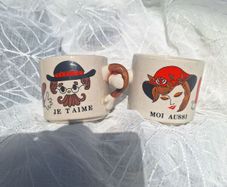 1970s Love Mugs