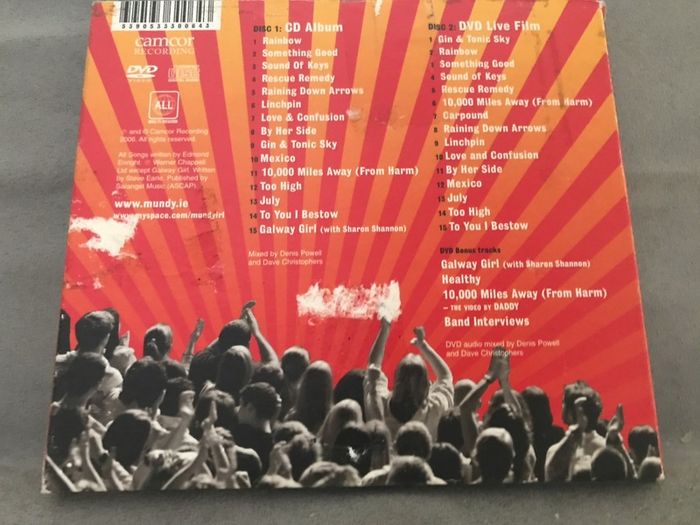 Mundy - Live And Confusion    CD