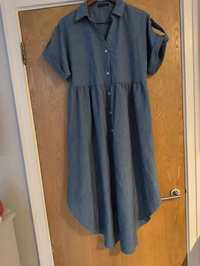 Emery Rose Denim Colour Dress . S. L -14-16.