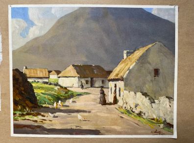An Irish Mountain Village Print