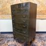 Vintage Bow Fronted Tallboy Dresser Image 5