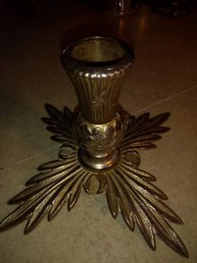 Silver plated candle holder