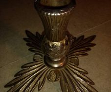 Silver plated candle holder