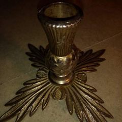 Silver plated candle holder