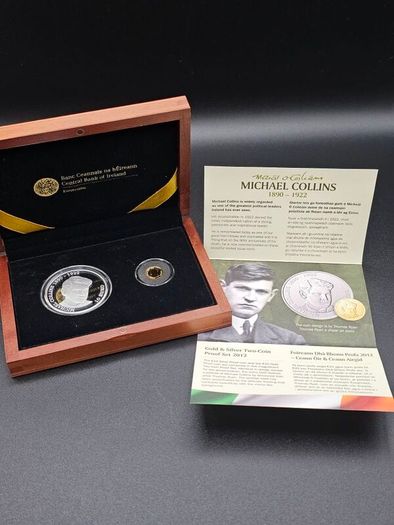 Michael Collins 2012 Gold and Silver Proof Coin Set Limited Issue