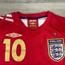 Genuine Vintage 2006 Umbro England Michael Owen Away Jersey Shirt Mens Medium Image 5