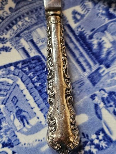 Antique Sterling Silver Butter Knives