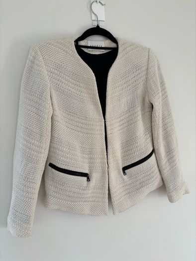 Sandro knitted ivory blazer