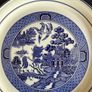 Vintage Arklow Pottery Blue Willow Display Plate Image 2
