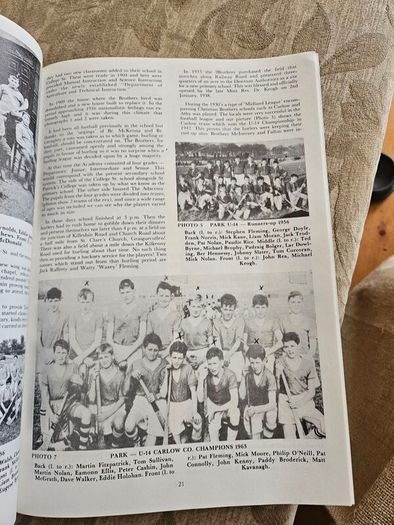 Carlow Hurling Memories. Inne Agus Innui. Vintage 1970s Lare Volum First Edition Paperback In Good Condition.  See Photos For Same.