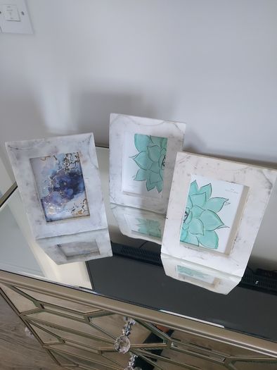 Marble photo frames