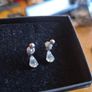 Tiny Vintage Drop Earrings Image 2