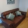 natuzzi brown leather sofa Image 3