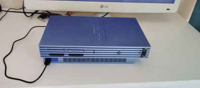 Playstation 2 Console Aqua Blue Ps2 PAL Refurbished Original controller hd adapter