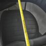 Adjustable black faux leather swivel bar stool with a metal base x3 Image 8