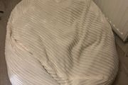 Cream soft beanbag large