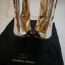 Elisabetta Franchi Spring/Summer 2024 Gold Metallic Ankle Heeled Boots Image 5